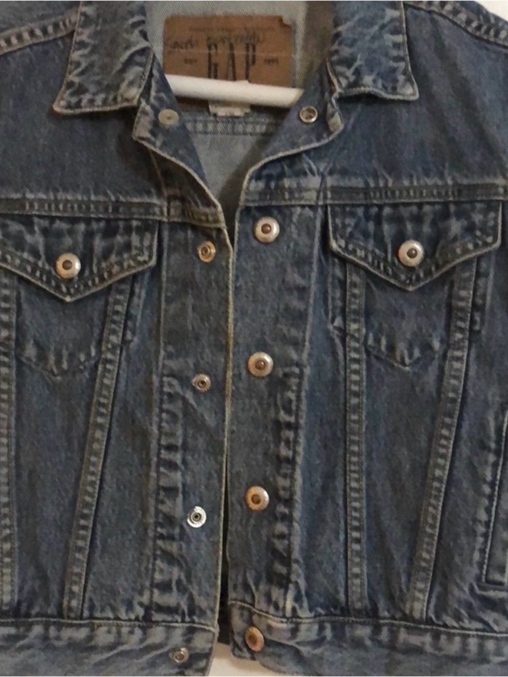 Gap sleeveless jeans vest